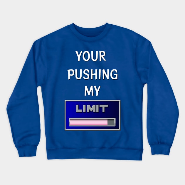 Pushing my Limit(Final Fantasy 7) Crewneck Sweatshirt by monkeyfan250